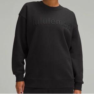 Lululemon Perfectly Oversized Crew, black size 4 NWT